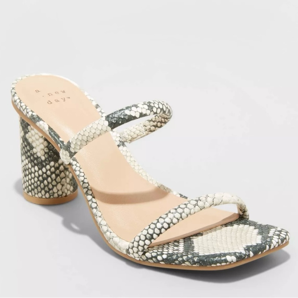 NWT: A New Day Cass Heels: Snakeskin